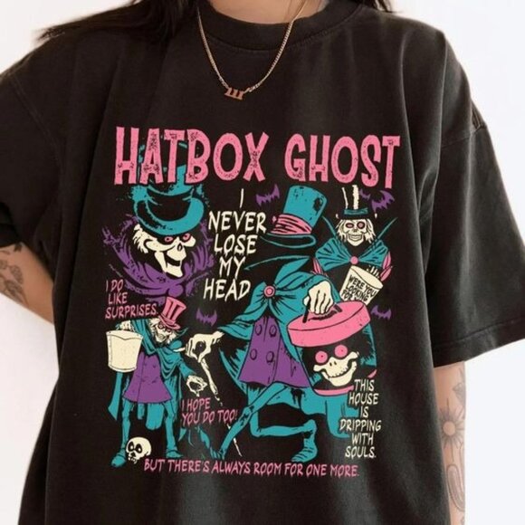 Gildan Other - Hatbox Ghost Quote Shirt, Halloween Party Shirt